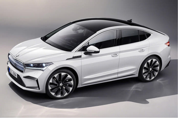 Skoda Enyaq Coupe iV front quarter 